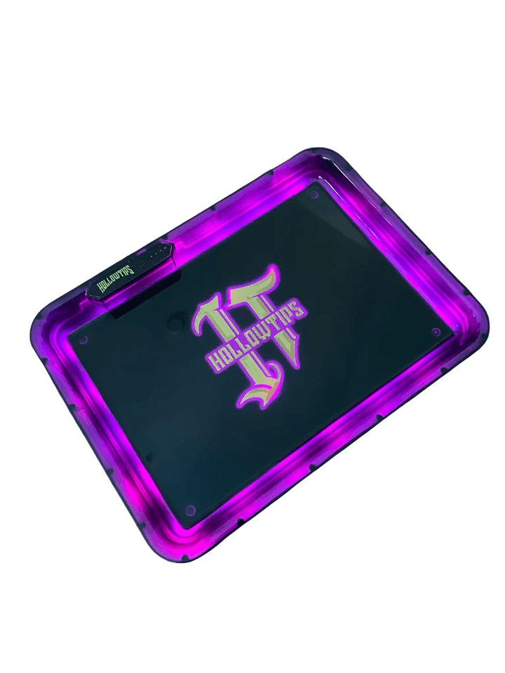 Hollowtips LED Rolling Tray — light-up LED rolling tray, alternate angle