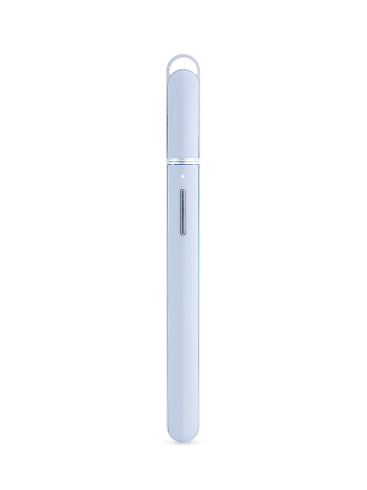 Puffco Hot Knife pearl side view highlighting smooth finish and compact form factor