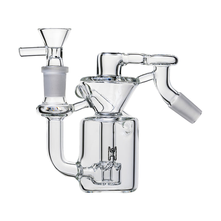 Human Grade Recycler 14 mm Ash Catcher 45 degree with dual-chamber design