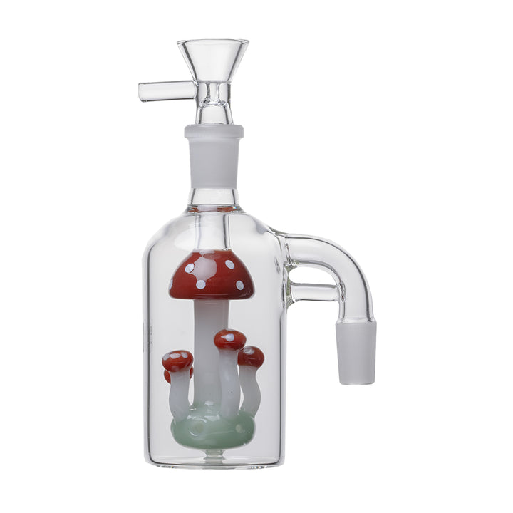 Human Grade Shroom Ash Catcher 90-degree angle with bowl attached
