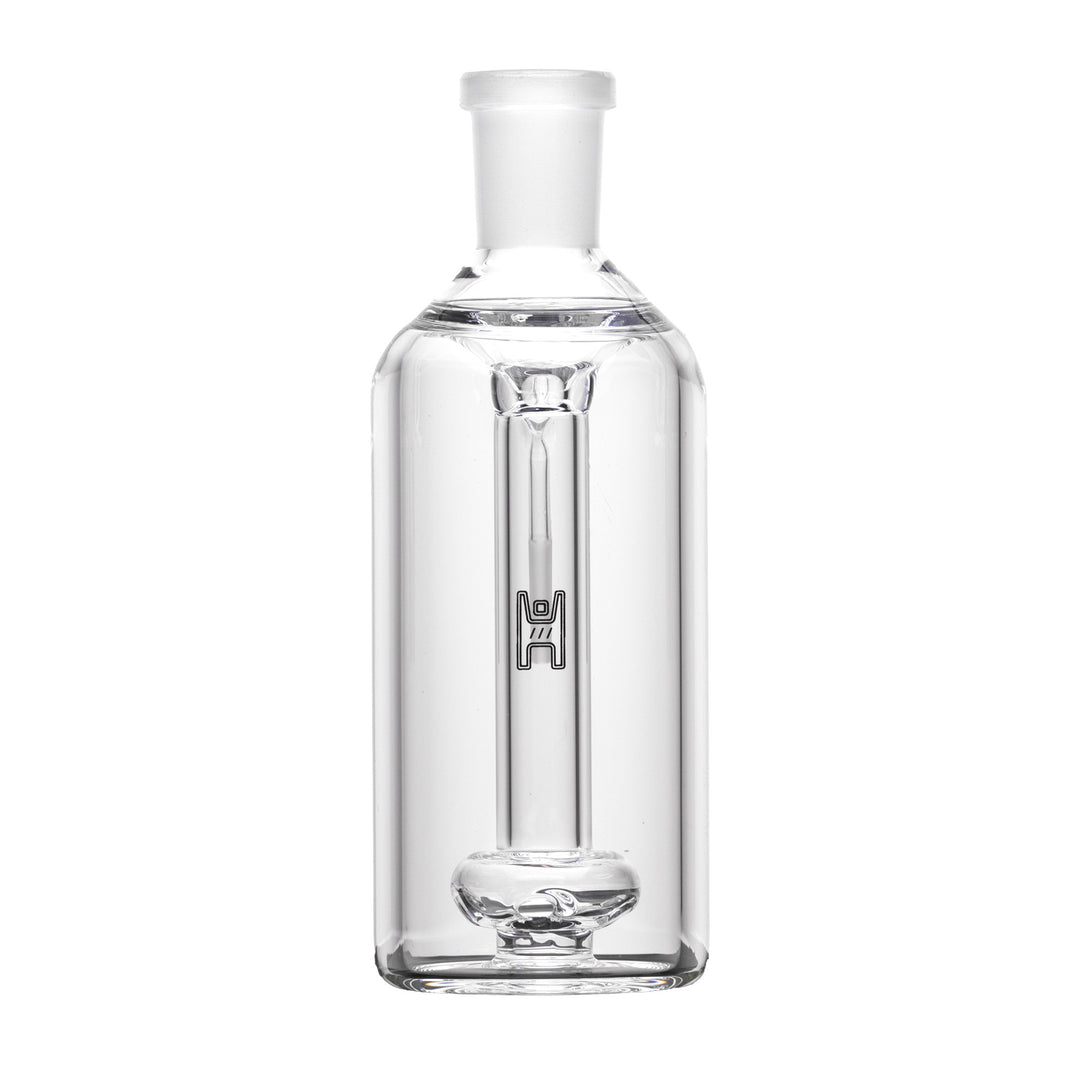 Human Grade Standard Ash Catcher front view showing the female top joint, internal downstem and showerhead perc disc