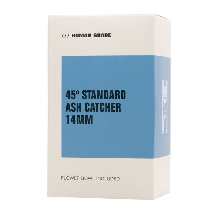 Front of the Human Grade Standard 14mm Ash Catcher retail packaging