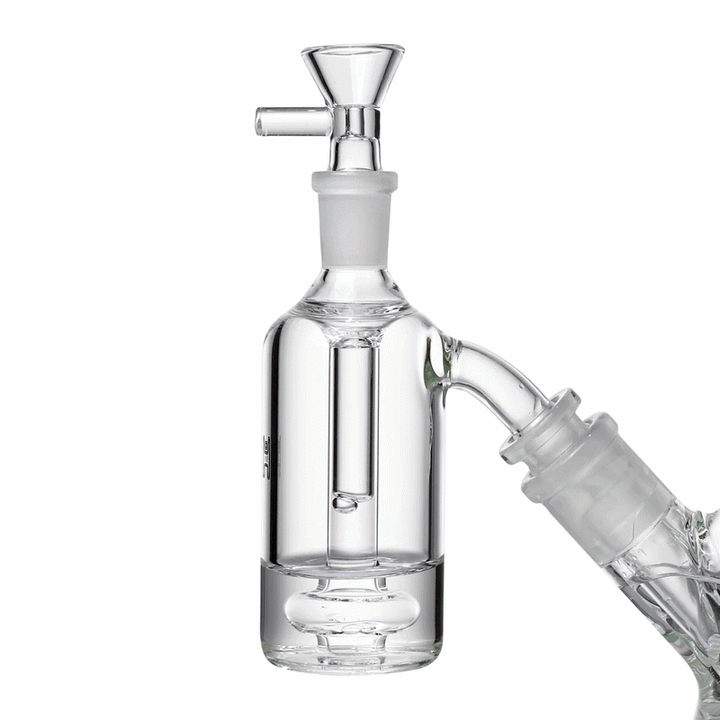 Animation of the Human Grade Standard Ash Catcher bubbling as smoke passes through the showerhead perc