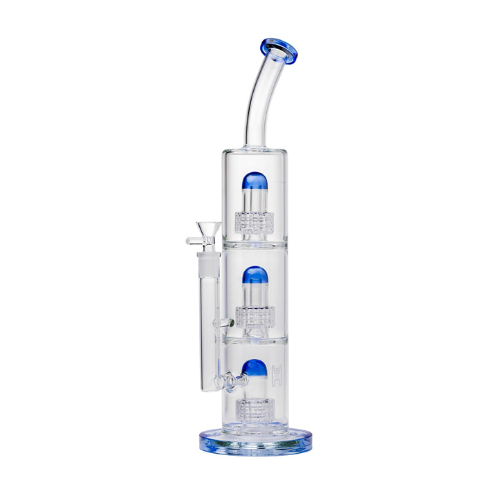 Human Grade Trinity Triple Matrix Perc Bong three chamber glass design