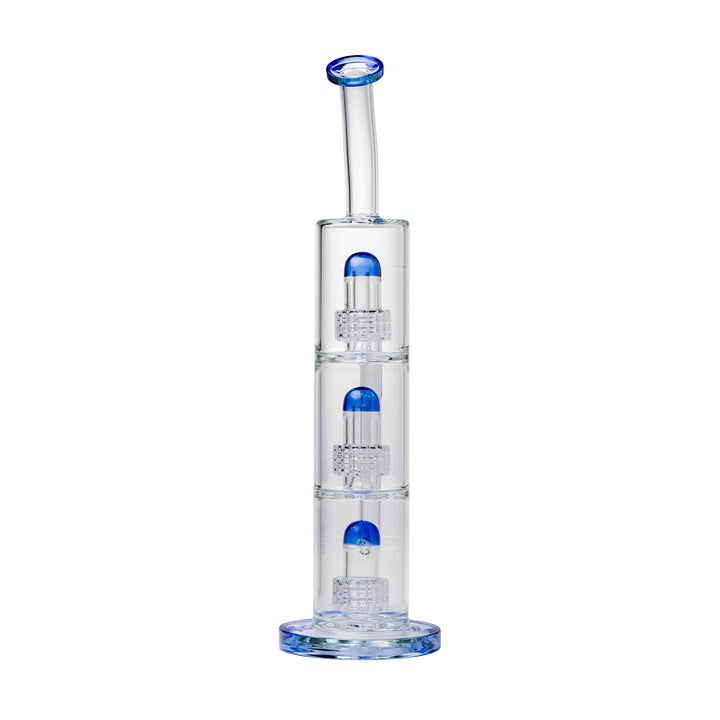 Side profile showing three matrix percs and wide base