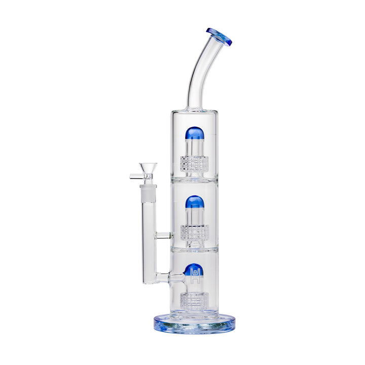 Close-up of matrix percolator inside Human Grade Trinity Bong