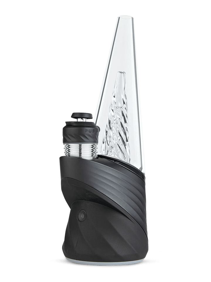 Puffco Peak Pro 3DXL in Onyx – matte black base with clear cone glass and upgraded 3DXL chamber.