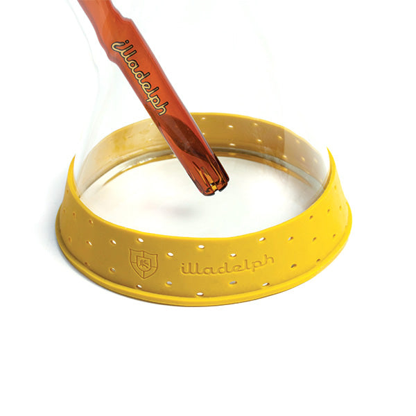 Illadelph Base Bumper Mustard Yellow — silicone bong base protector cushions and stabilizes the base, mustard yellow