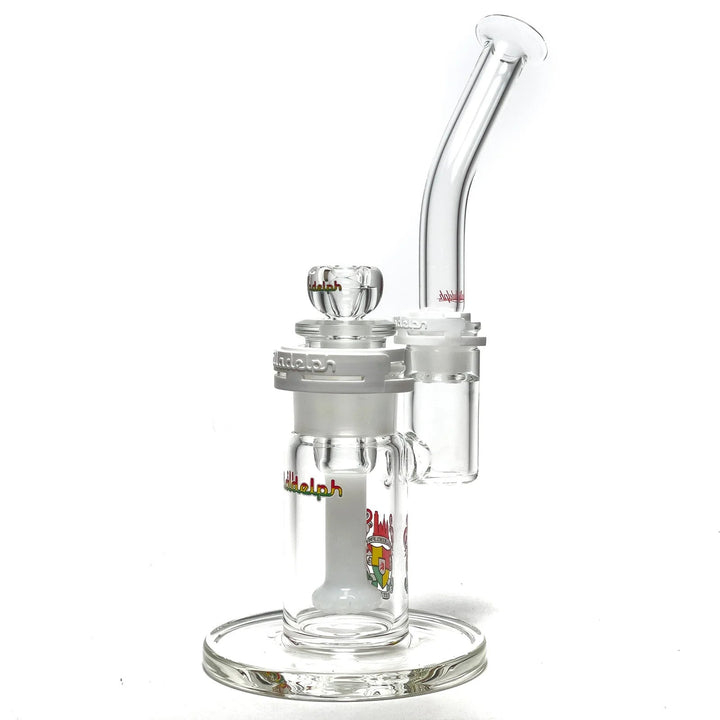 Illadelph Bubbler Rasta Label — rasta label glass bubbler, hero shot