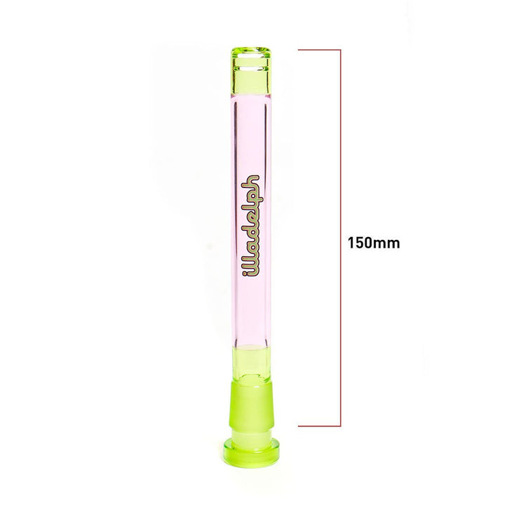 Side profile showing dual slit diffusion and Encalmo color band for Watermelon Illadelph downstem