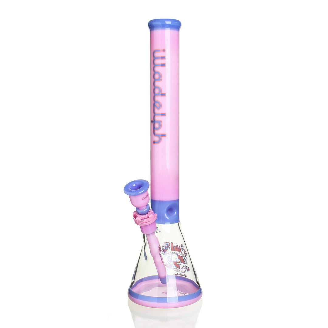 Illadelph Signature Series Cotton Candy Medium Beaker 19 inch