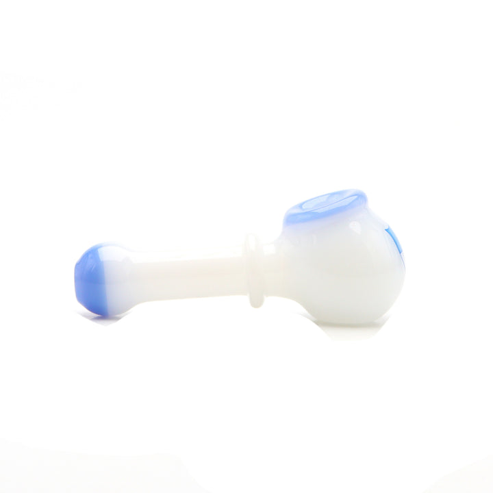 Illadelph Multi Hole Spoon side profile — 4-inch spoon pipe silhouette with color-worked glass.