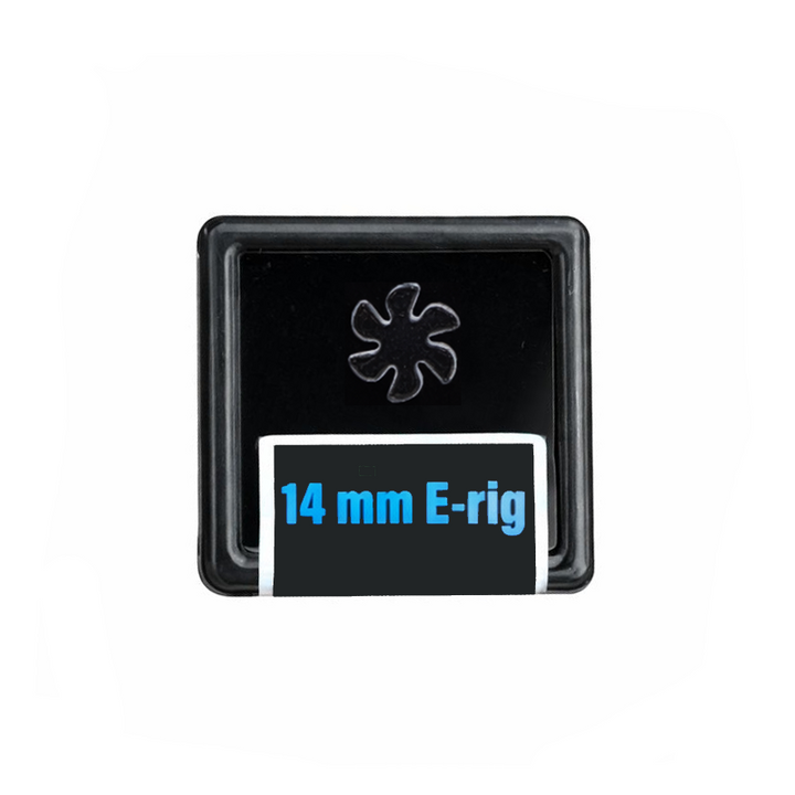 Black Market Quartz Flakes spinner insert 14mm 6 blade, advanced quartz flake insert for oversized e-rig chambers and enhanced airflow