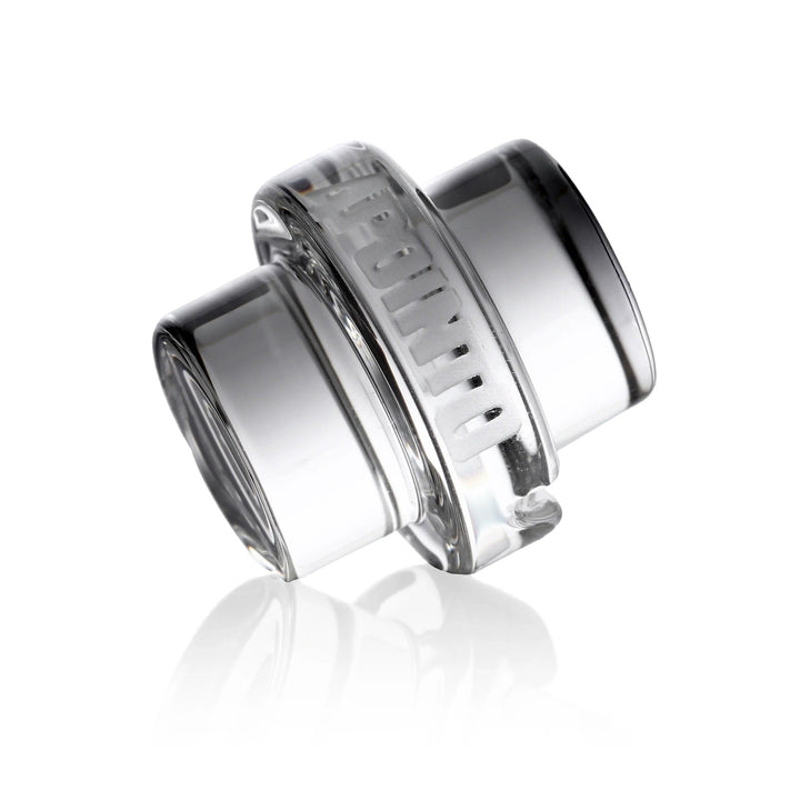 4 Point 0 Glass Turbo Top carb cap showing diagonal airflow slits for use with Tourbillon nail.