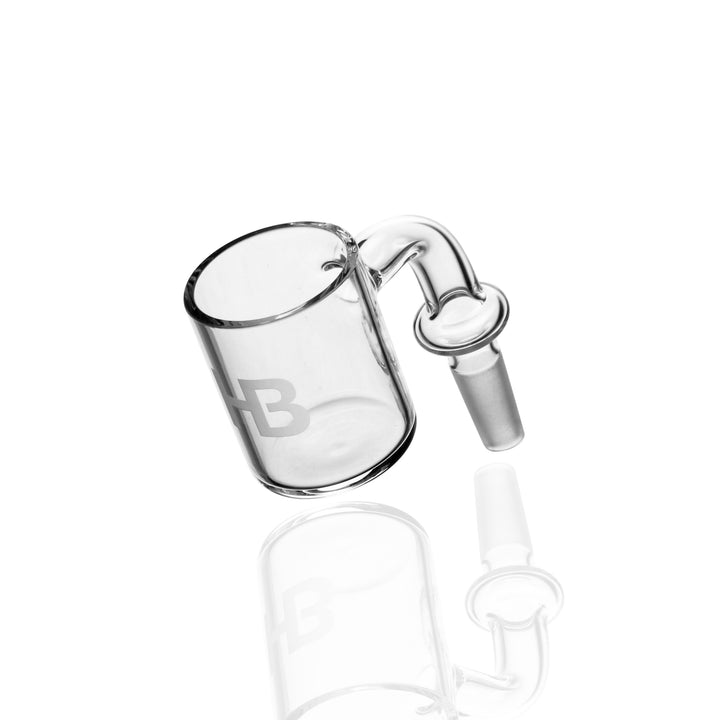 Joel Halen 30mm Flat Top Flat Bottom Quartz Bucket 10mm Male 90 degree banger