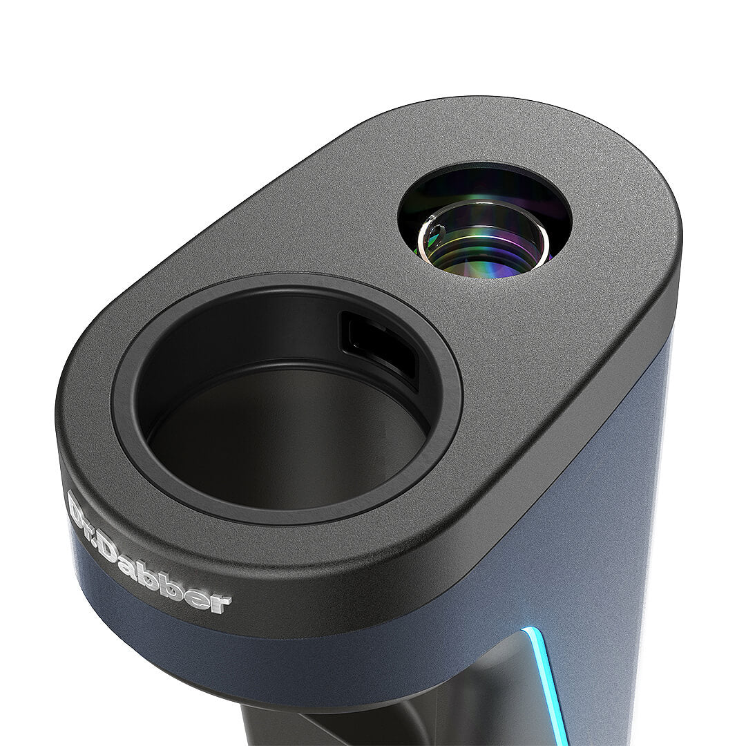 Dr. Dabber Switch² – overhead view of carb port and glass insert seating area for precision concentrate loading.