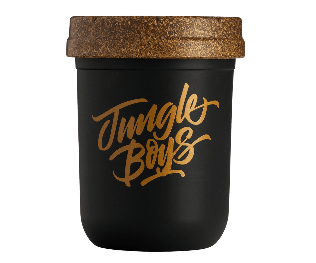 Jungle Boys x Re-Stash Jar — 8oz child-resistant mason stash jar, Jungle Boys collab design
