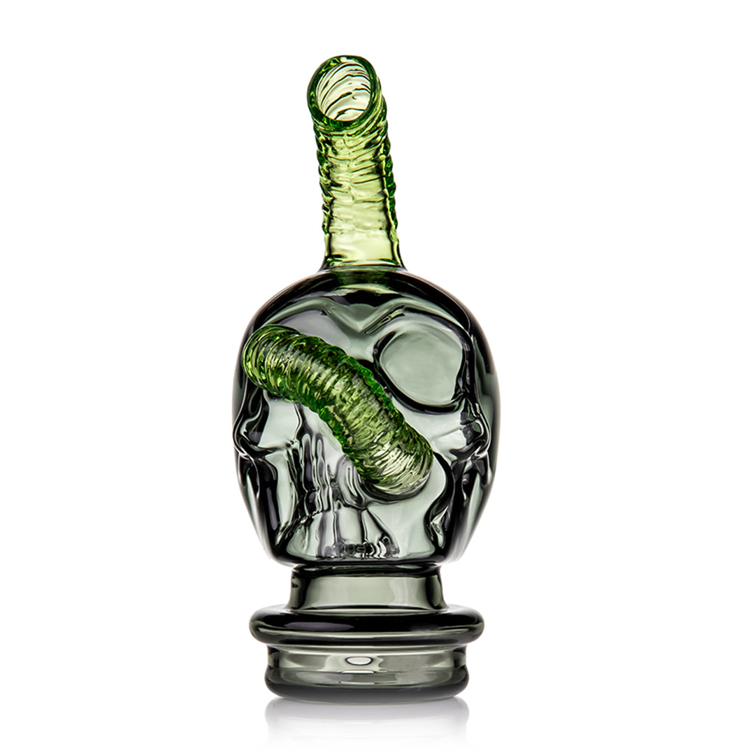 MJ Arsenal Grim Ripper Halloween Peak Top – handcrafted borosilicate glass topper with green worm detail