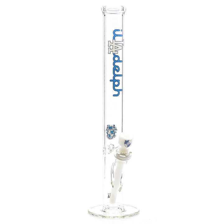 illadelph 5mm medium straight tube with la label featuring classic straight tube profile and handblown borosilicate glass craftsmanship
