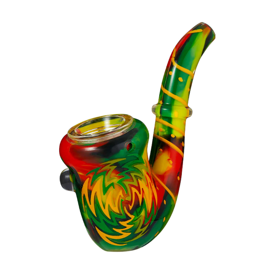Eyce ORAFLEX Sherlock Spoon Pipe rasta color