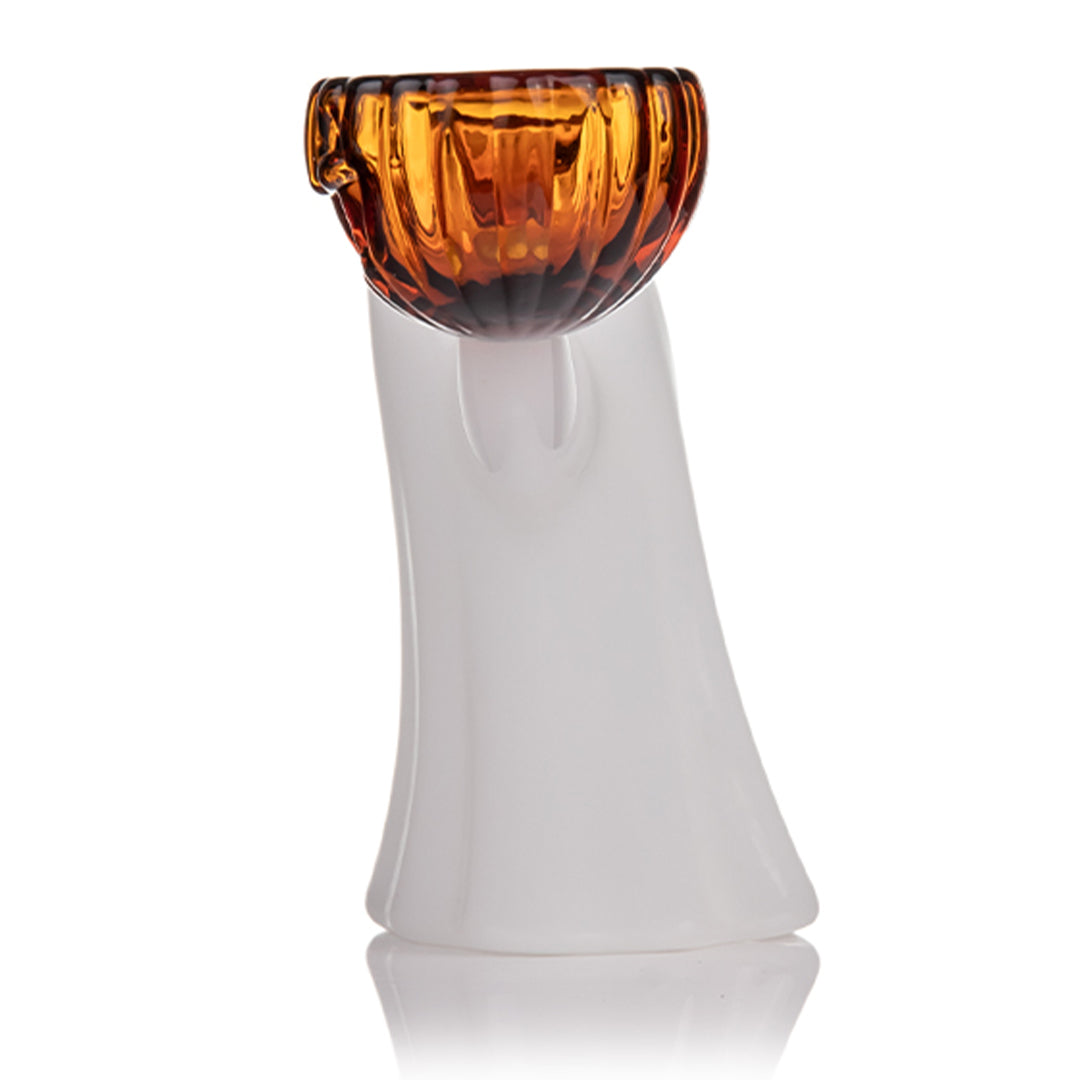 Side Angle of Ecto Bubbler Showing Ghost and Pumpkin Artwork