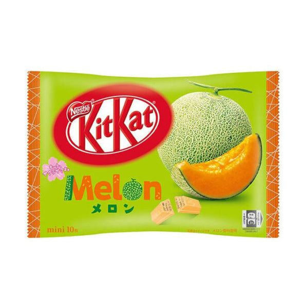 Kit Kat Melon — melon flavor Japanese Kit Kat chocolate wafer bars, imported exotic snack bag