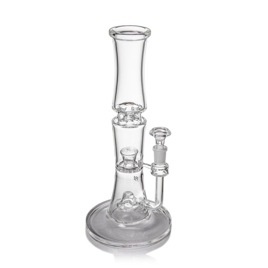 mj arsenal spire bong close view of double perc structure