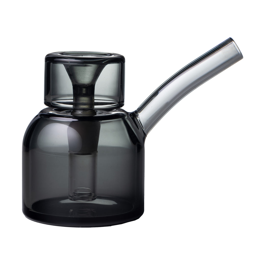Charcoal Mid-century inspired Vesper Bubbler with water filtration
