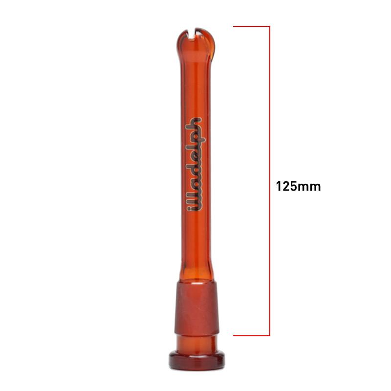 Illadelph Micro V2 Downstem in Woodgrain – textured 125mm downstem with 14mm female to 18mm male joints, fits Illadelph V2 Series.