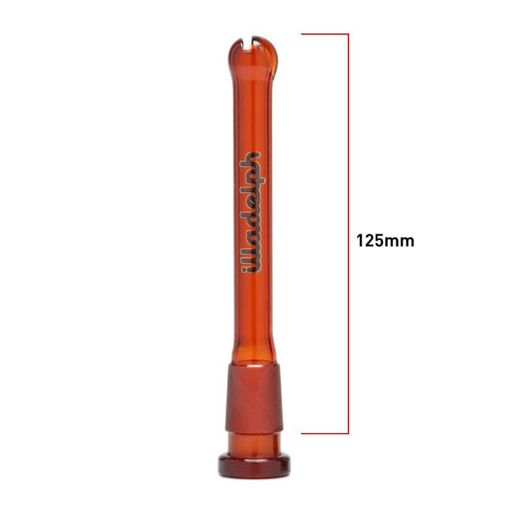 Illadelph Micro V2 Downstem in Woodgrain – textured 125mm downstem with 14mm female to 18mm male joints, fits Illadelph V2 Series.