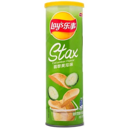 Lay's Cucumber Flavor Potato Chips — China-exclusive cucumber flavor Lay's chips, imported exotic snack