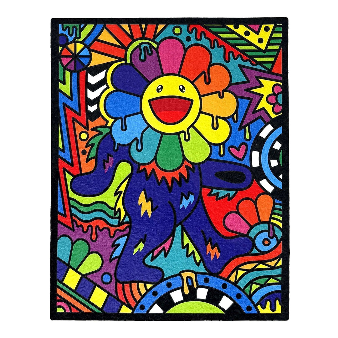 Pop Art Drip Moodmat – 8.5 x 11 Inch Full Color Recycled Art Mat by @fabsss