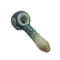 Liberty 503 - Deep Sandblasted Dual Color Frit Hand Pipe w/ Reversal Cap