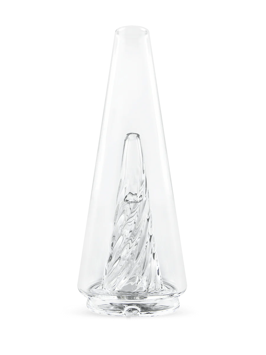 Replacement Glass for Peak Pro with spiral inner cone design, compatible with Puffco Peak Pro. Limited sale at $89.99, 20% off.
