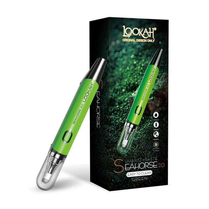 Lookah Seahorse 2.0 — electric nectar collector wax pen, alternate angle