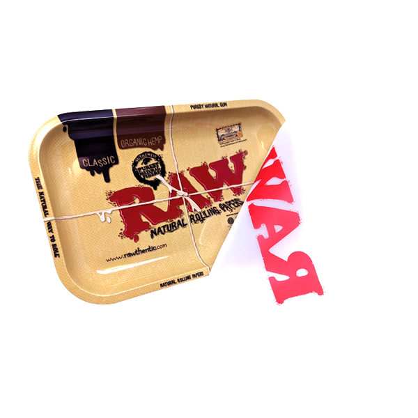 RAW Small Rolling Dab Tray with Removable nonstick silicone cover