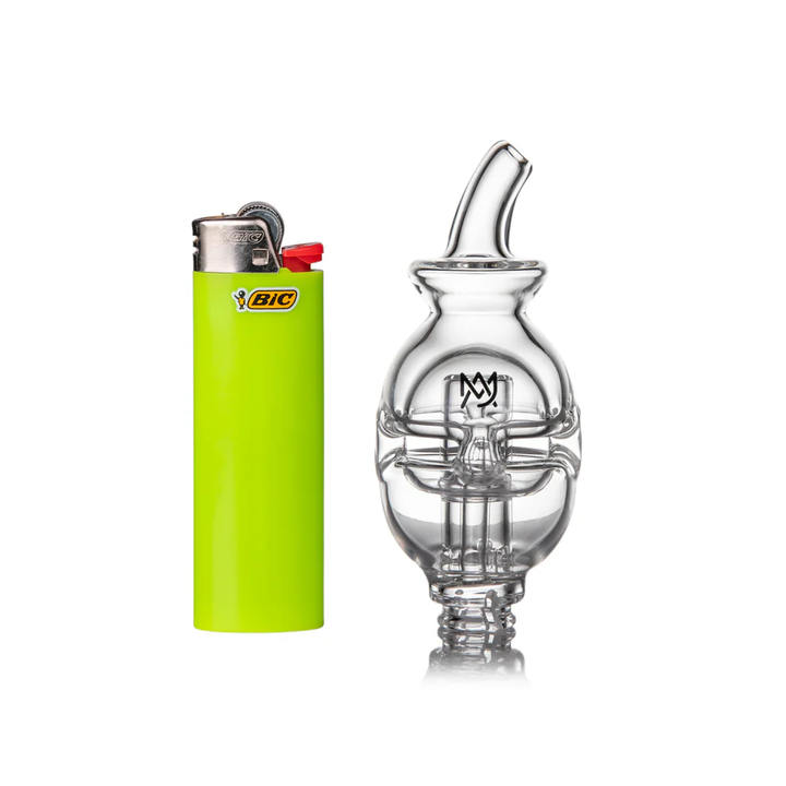Fab Egg Puffco Pivot Top – Size Comparison Next To A BIC Lighter