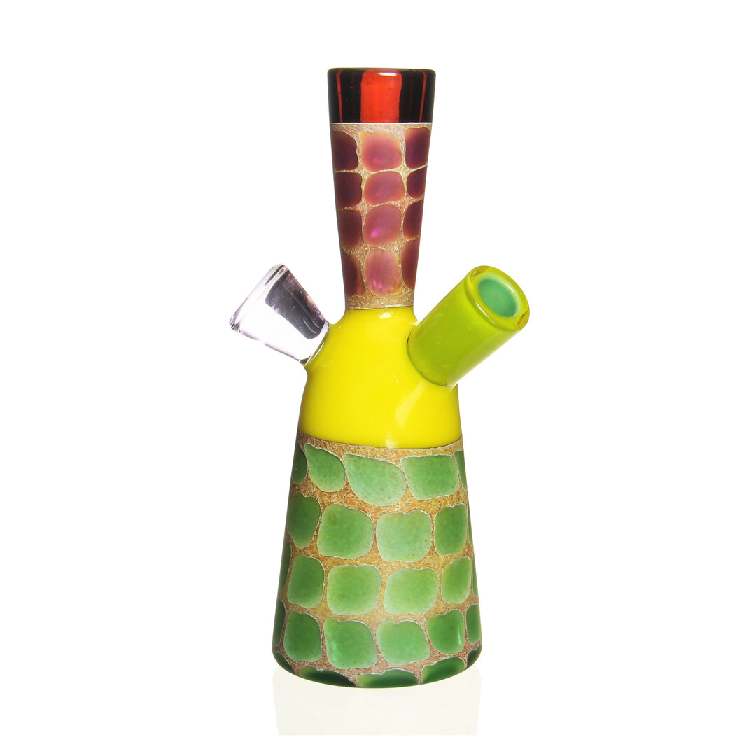 Matt Robertson Gir-rando Zoo Tube Yellow — handblown Gir-rando Zoo tube bong in yellow