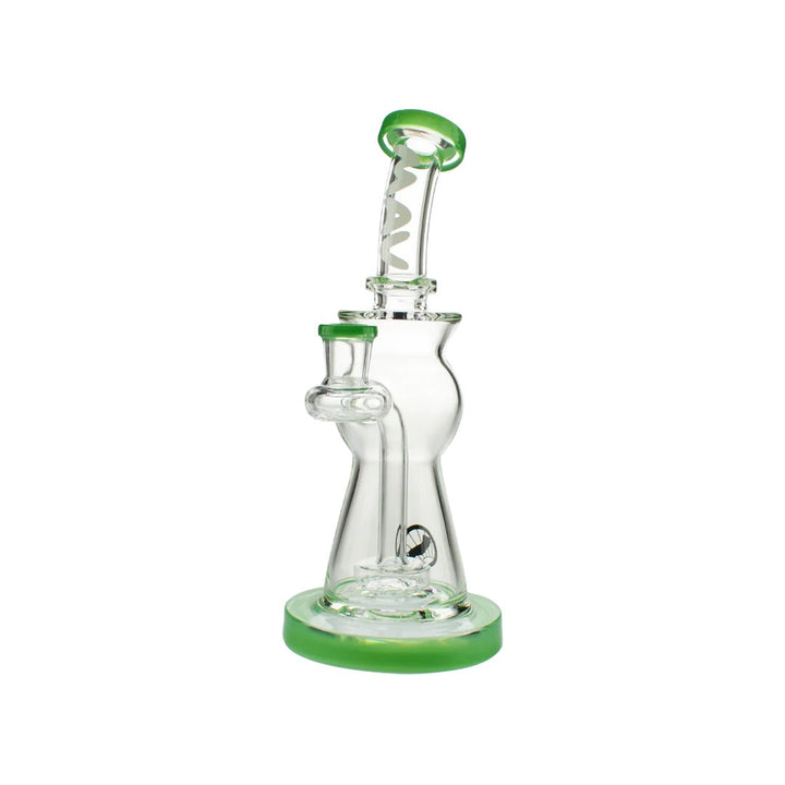 MAV Beam Puck Perc Bent Neck Rig — puck perc bent neck dab rig, hero shot