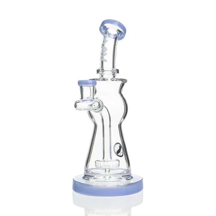 MAV Beam Puck Perc Bent Neck Rig — Lavender colorway puck perc dab rig