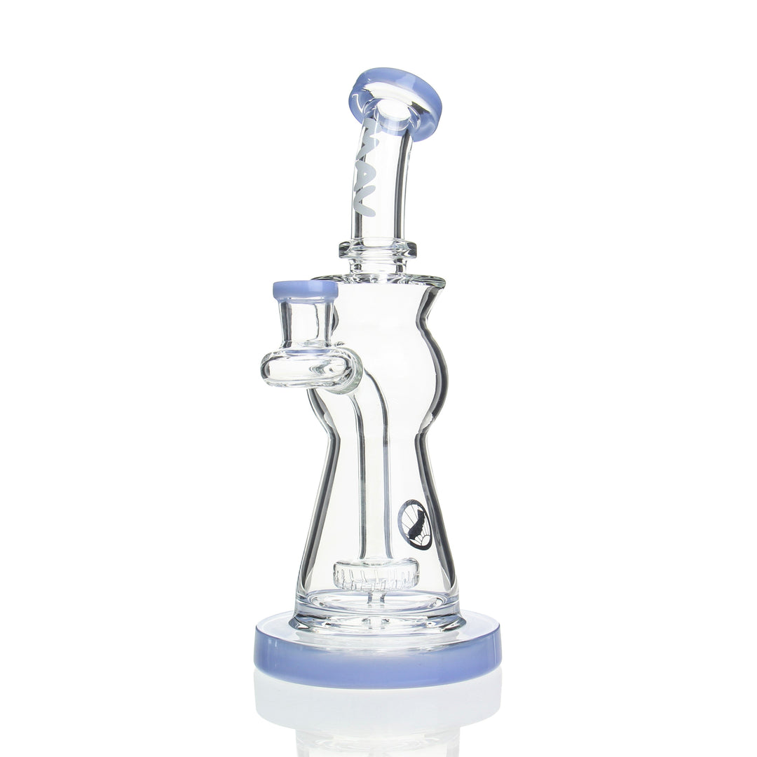 MAV Beam Puck Perc Bent Neck Rig — Lavender colorway puck perc dab rig