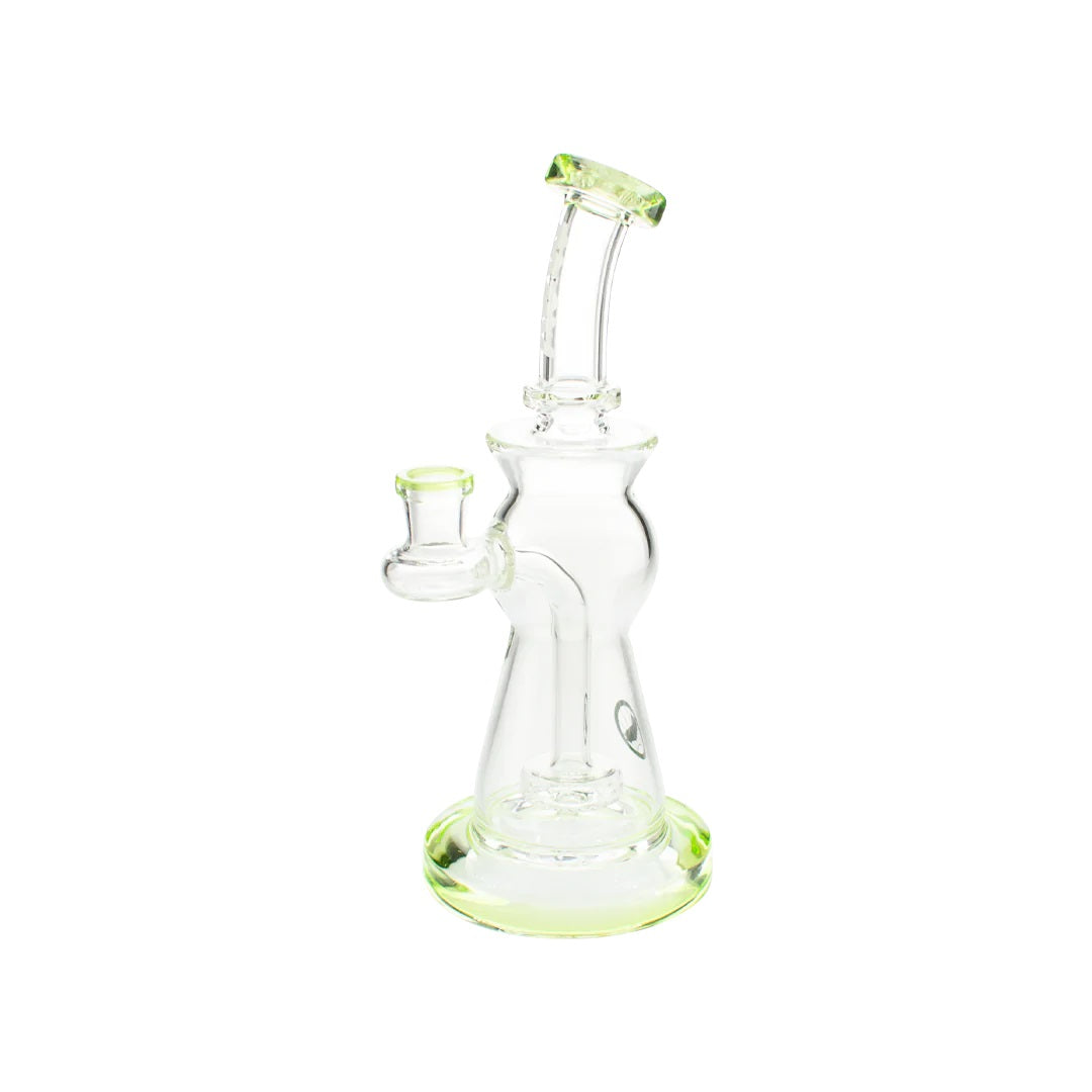 MAV Beam Puck Perc Bent Neck Rig — Ooze colorway puck perc dab rig