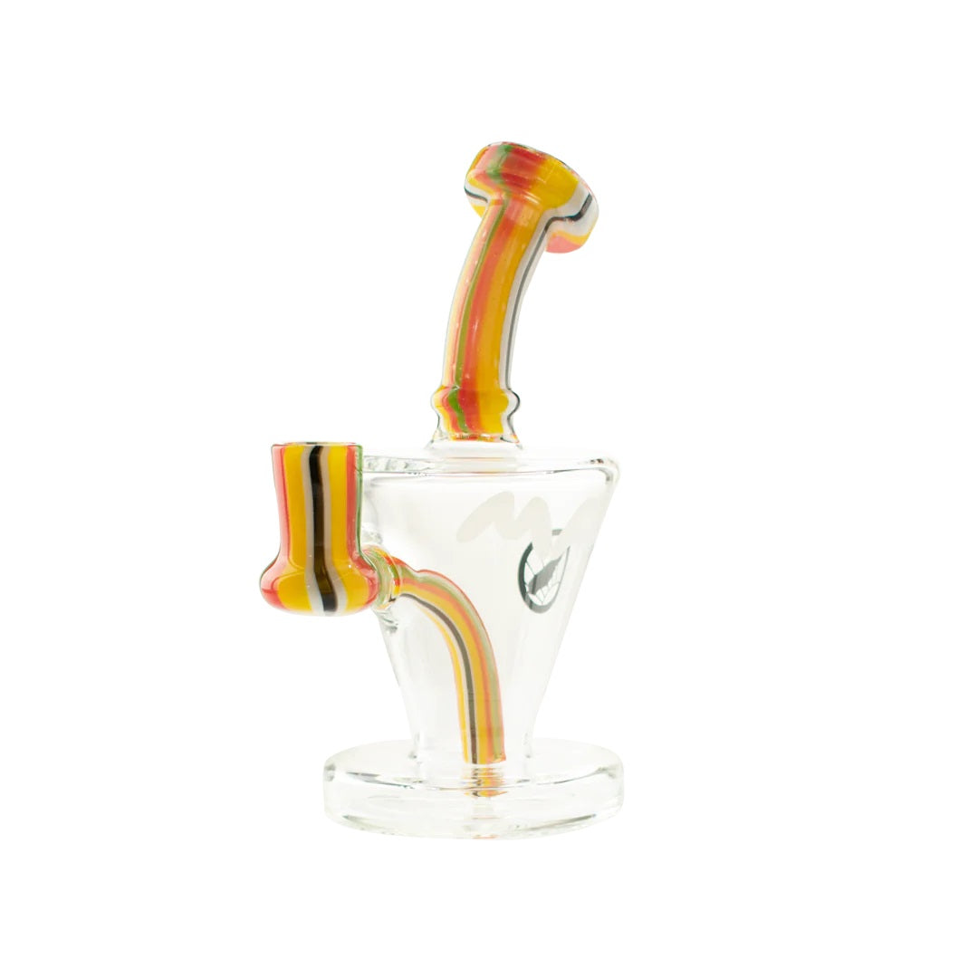 MAV Candy Cone Rig — candy-striped cone dab rig
