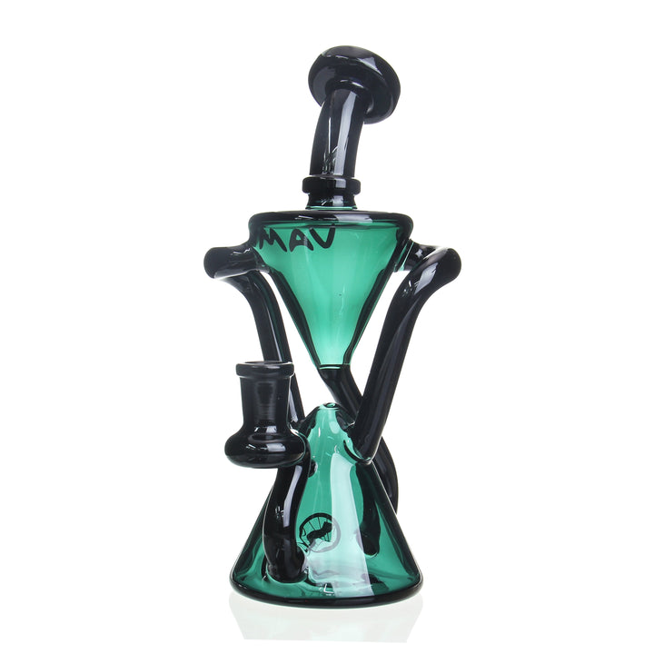 MAV The Zuma Recycler — Teal and Black colorway recycler dab rig