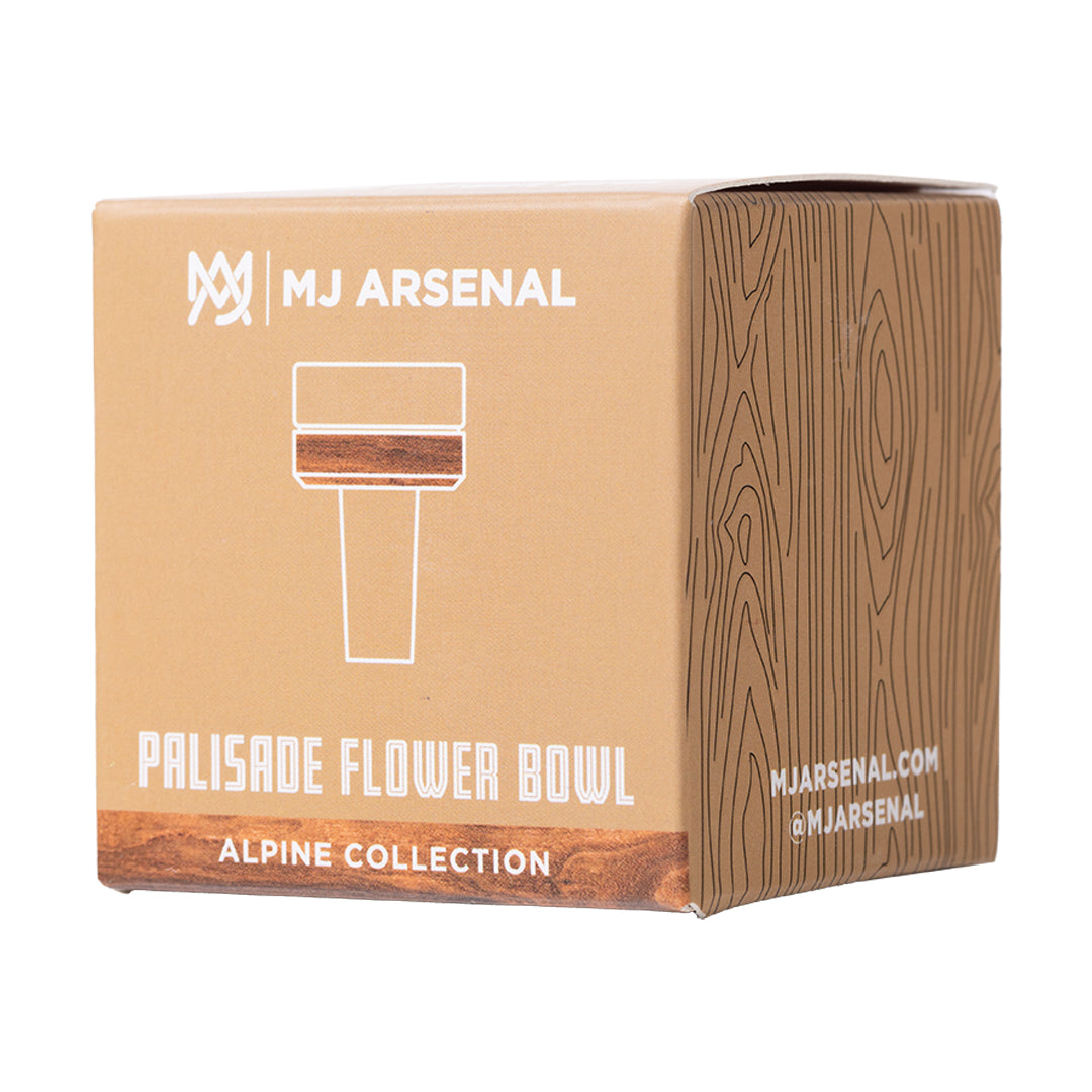 MJ Arsenal 14mm Alpine Bowl — mountain-themed 14mm flower bowl, alternate angle