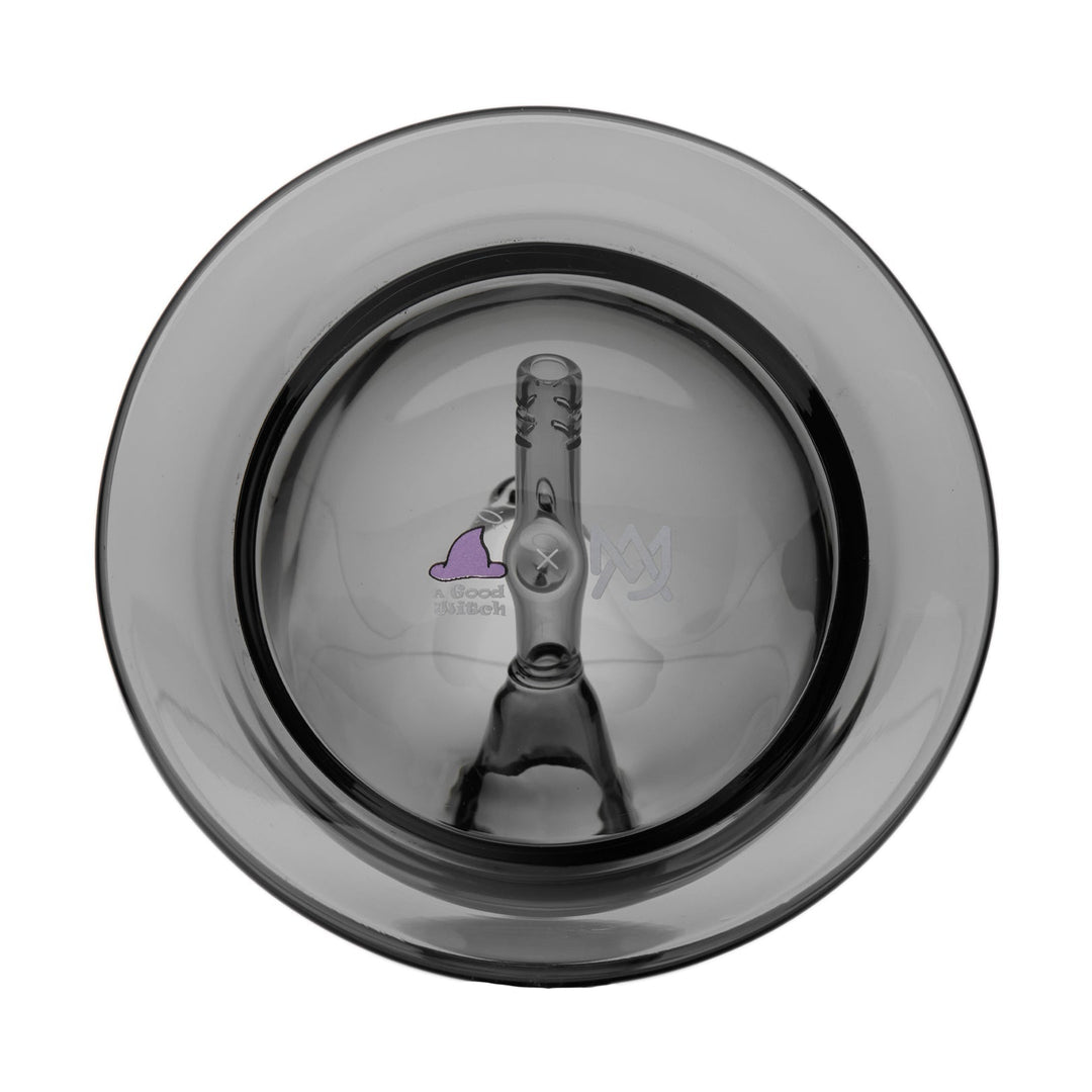 MJ Arsenal x A Good Witch The Shelley Bubbler — witchy collab glass bubbler, back view