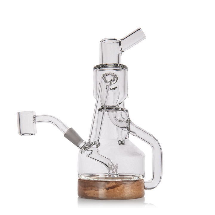 MJ Arsenal Apex Mini Rig Alpine Series, side profile recycler arms and chamber