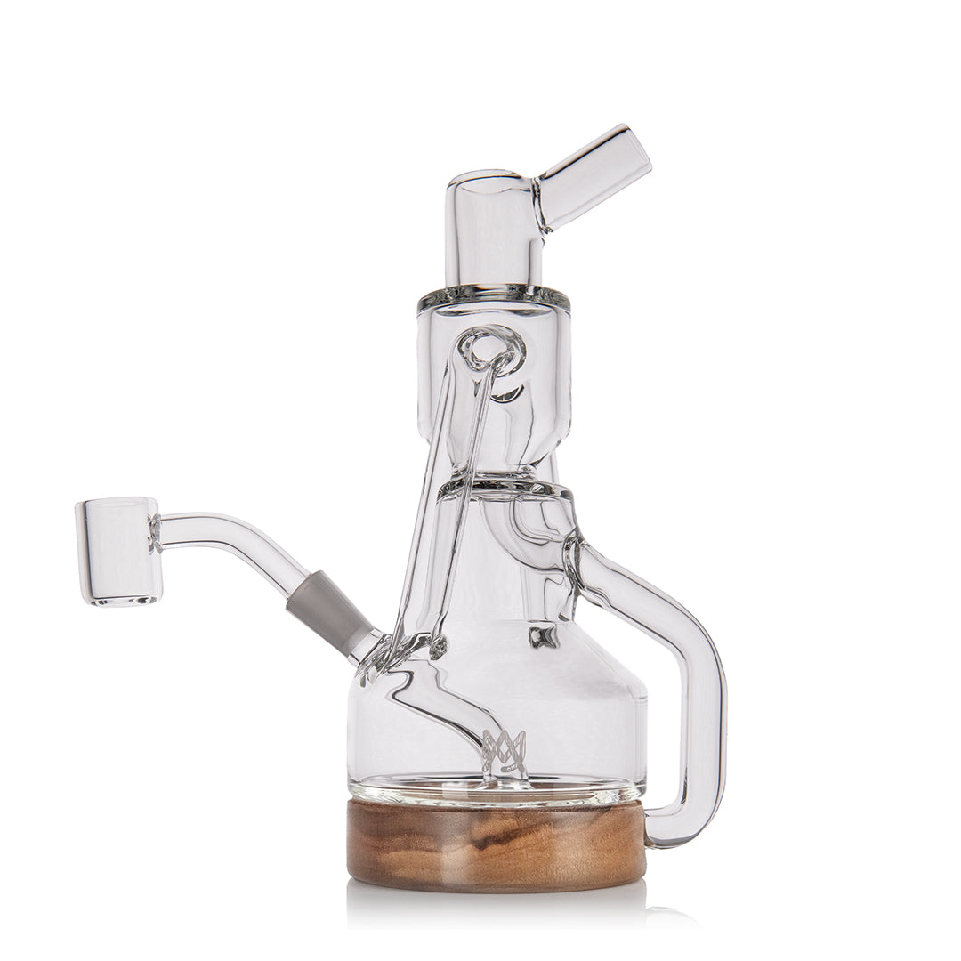 MJ Arsenal Apex Mini Rig Alpine Series, side profile recycler arms and chamber