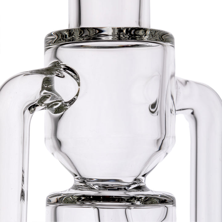 MJ Arsenal Apex Mini Rig Alpine Series, rear angle compact recycler glass rig
