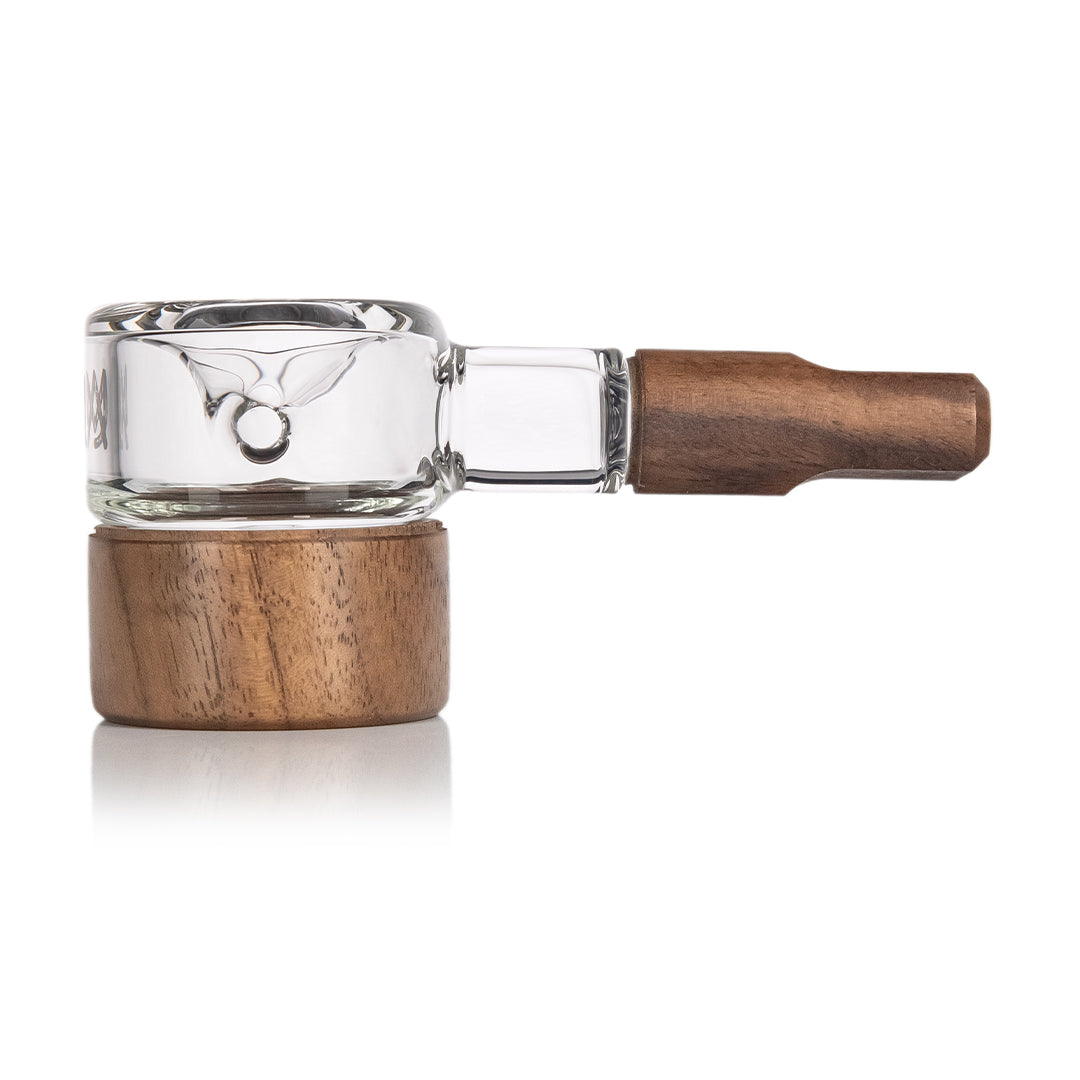 MJ Arsenal Granby Hand Pipe Alpine Series, side profile compact glass hand pipe